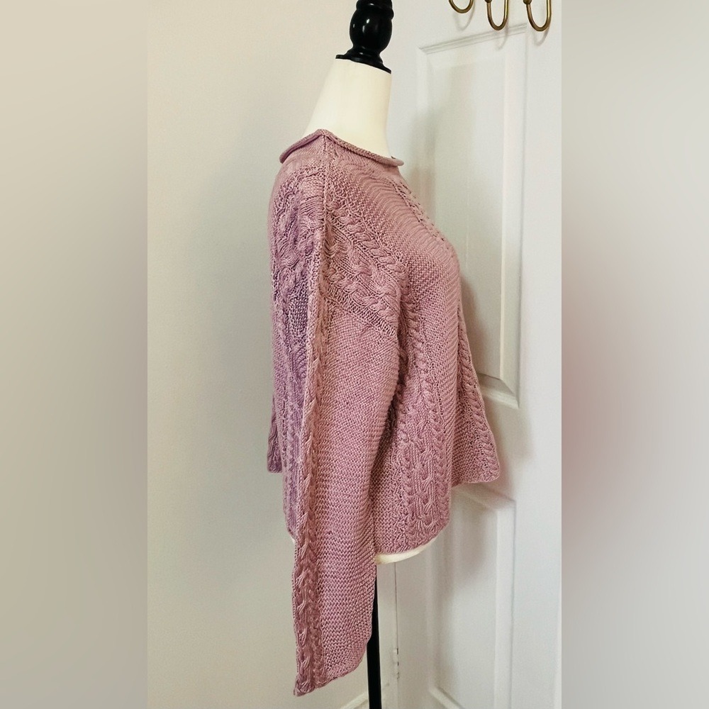 Handmade Lavender/Pink  Knitted Sweater‎ Women's Medium - Picture 7 of 9